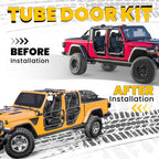 Steel Tube Doors Half Door For Jeep Gladiator Wrangler JL 2018-2024 77072498AC