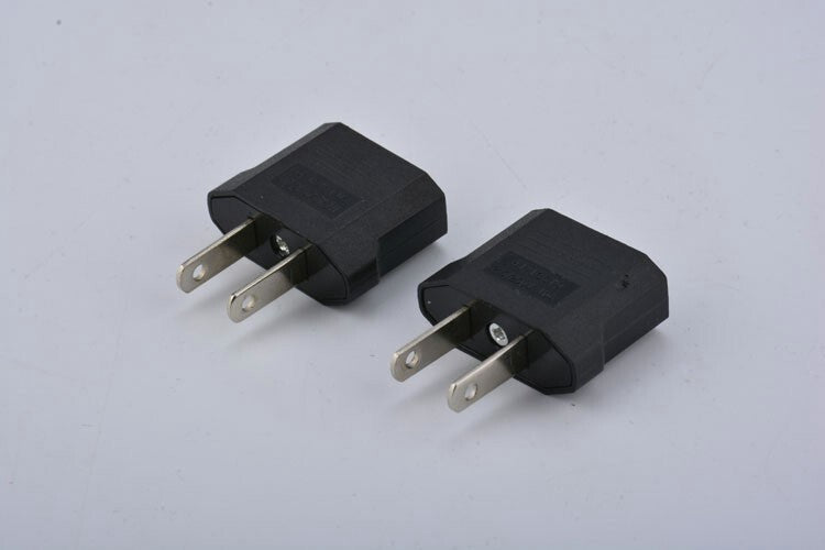 12 Pack EU Euro Europe to US USA Power Jack Wall Plug Converter Travel Adapter