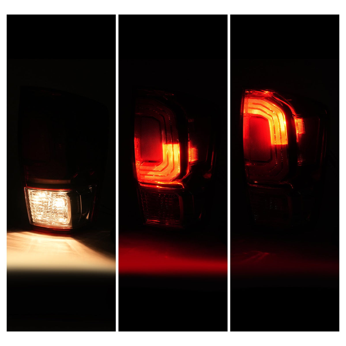For Toyota Tacoma TRD 2016-2023 Pair Tail Lights Brake Lamp Turn Signal w/Bulb