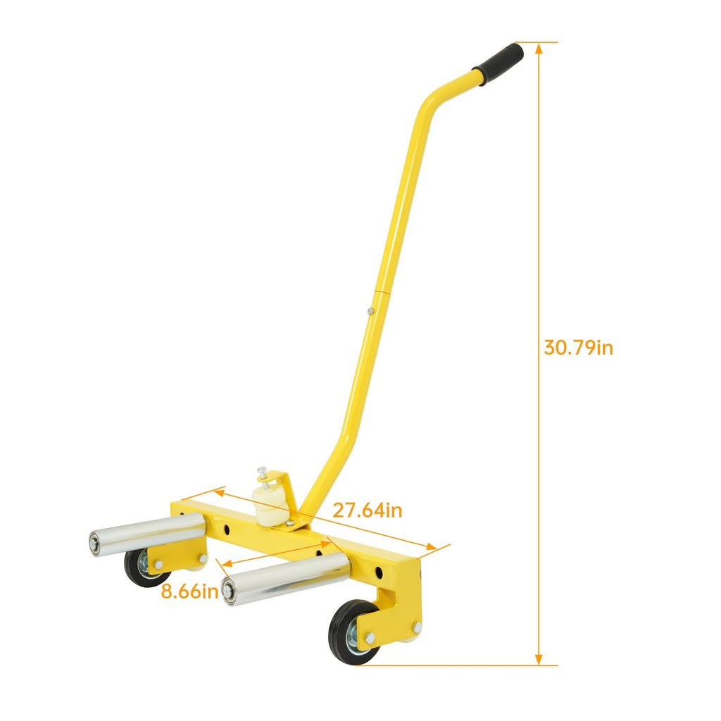 440lbs Tire Moving Cart Tool Heavy Duty Rolling Wheel Dolly Lift Workshop Garage