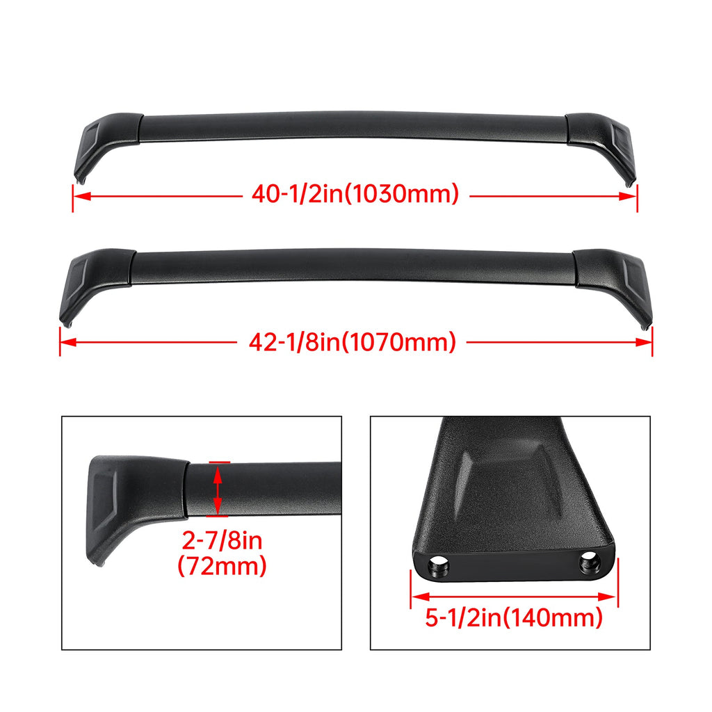 165LBS Roof Rack Cross Bar For Mazda CX-5 17-24 Cross Rail Cargo Luggage Carrier