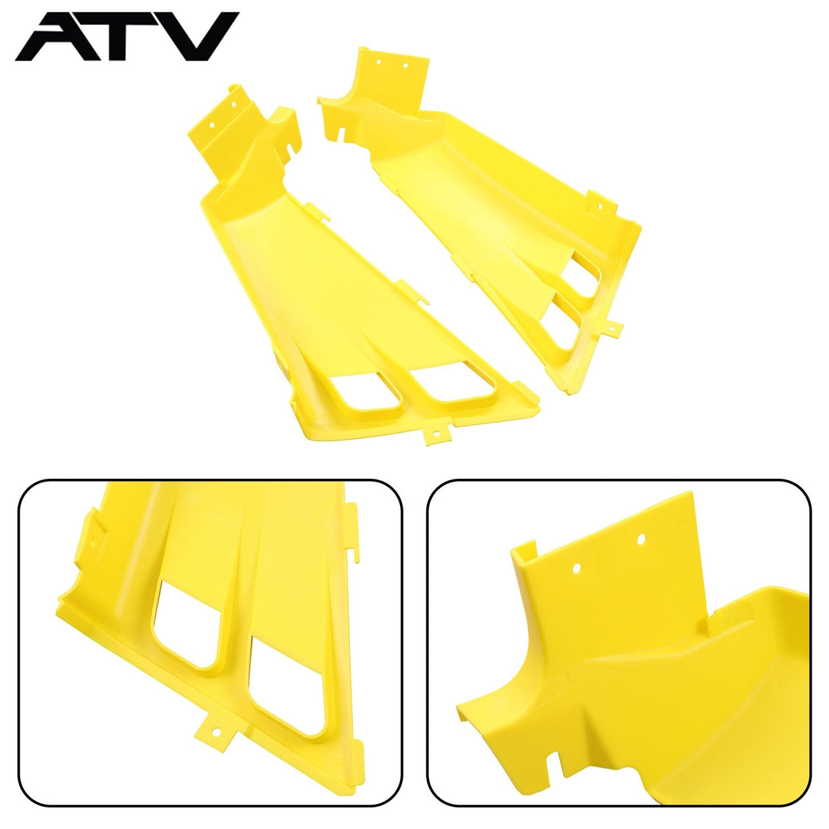 Matching Yellow Grill Gas Tank Side Plastic Panels For Yamaha Banshee 350 87-00