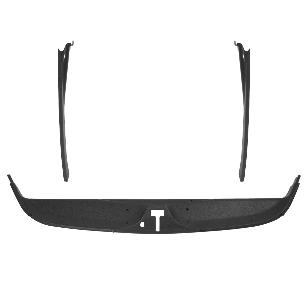 Rear Inner Window Trim Set For 1984-1996 Chevrolet Corvette Coupe Black