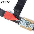 Black Seat Belt Harness Pair Of 4 Point 2" Padded For Polaris RZR XP S 4 1000