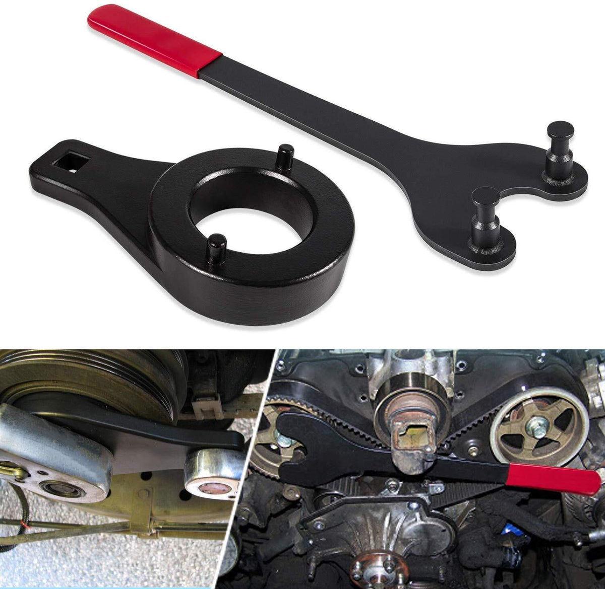 For Toyota 3.4L Cam Pulley Holder & Crankshaft Crank Harmonic Damper Pulley Tool