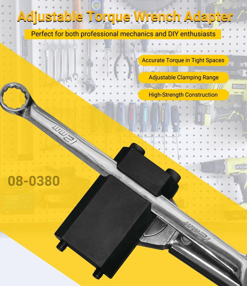 08-0380 Adjustable Torque Wrench Adapter for 6-19mm Metric / 1/4"-3/4" Wrenches