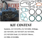 Oil Cooler Mounting Gasket Kit for International 1993-1997 DT466E 1823182C95