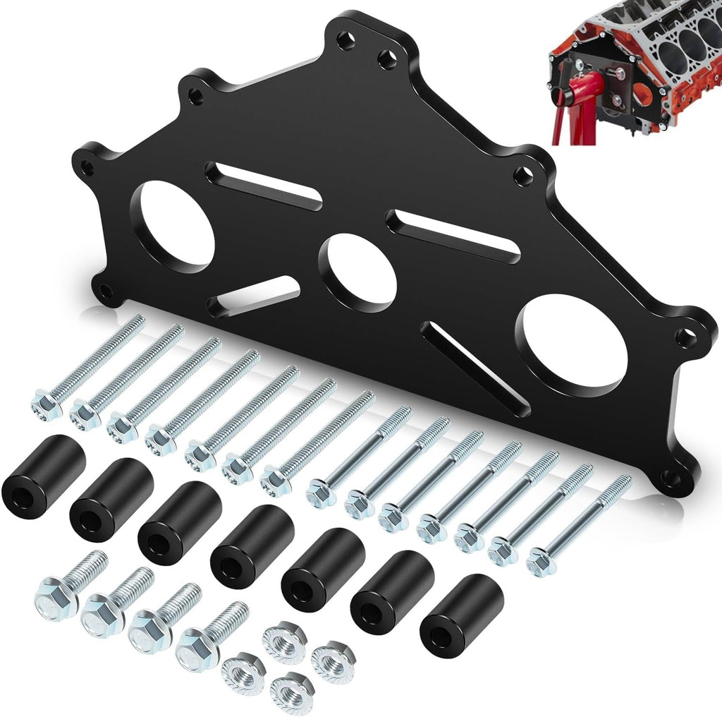 Engine Safe Stand Adapter Plate for Chevy Small/Big Block Duramax SBC BBC LS LT