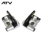 Front Brake Calipers & Brake Rotors For Yamaha Grizzly 350 400 450 YFM 2007-2014