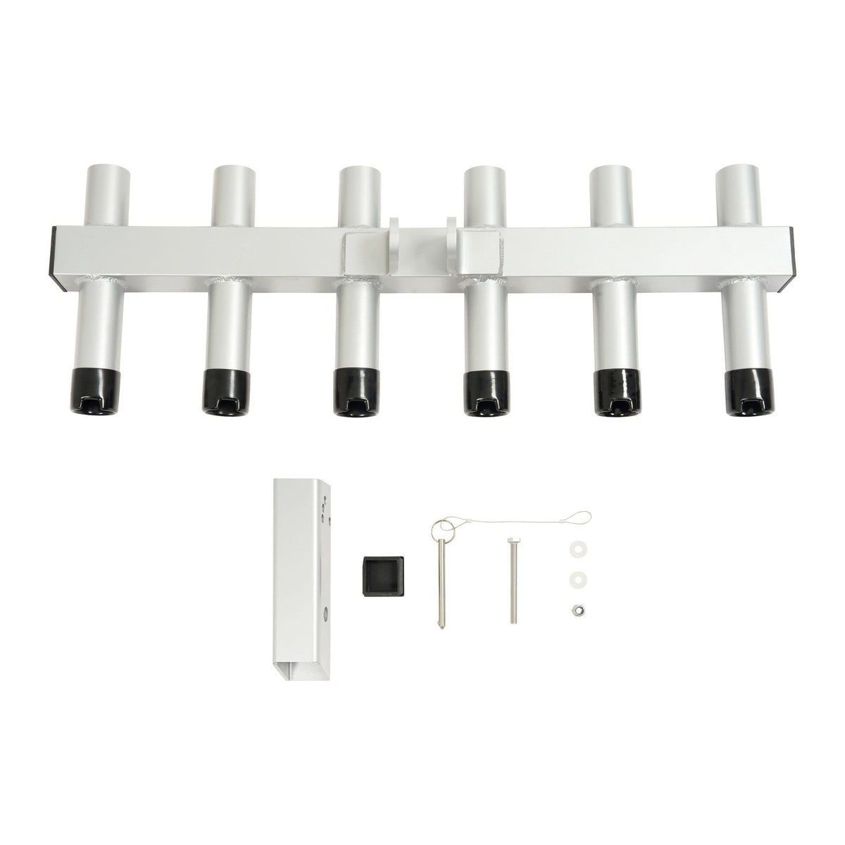 Hitch Mount Fishing Rod Holder 6 Pole For 2" Hitch Receiver Truck Rod Rack