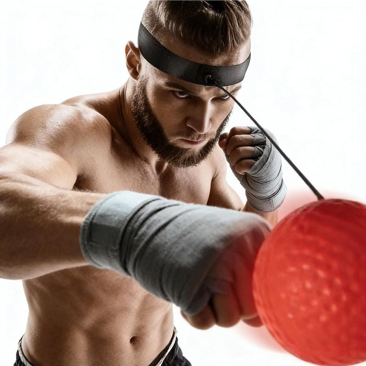 Boxing Reflex Ball with Adjustable Headbands, Training Equipment, Punching Ball