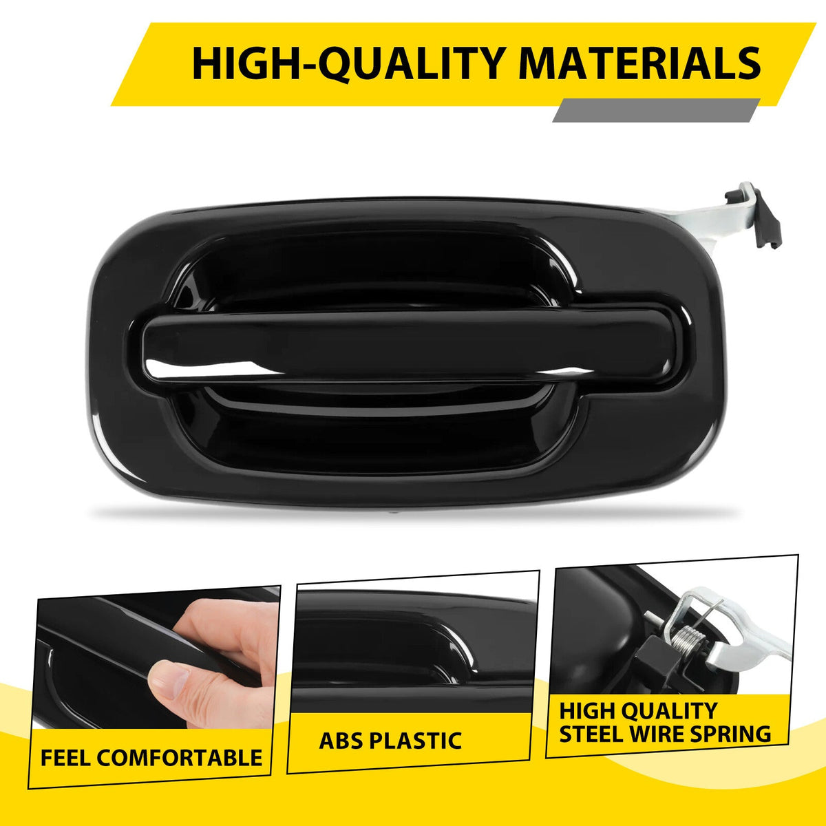 2PCS Rear Left +Right Outside Door Handles For Silverado Sierra 1500 2500 99-06