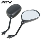 ATV Scooter 7/8" 22mm Handle Bar End Rearview Side Mirrors