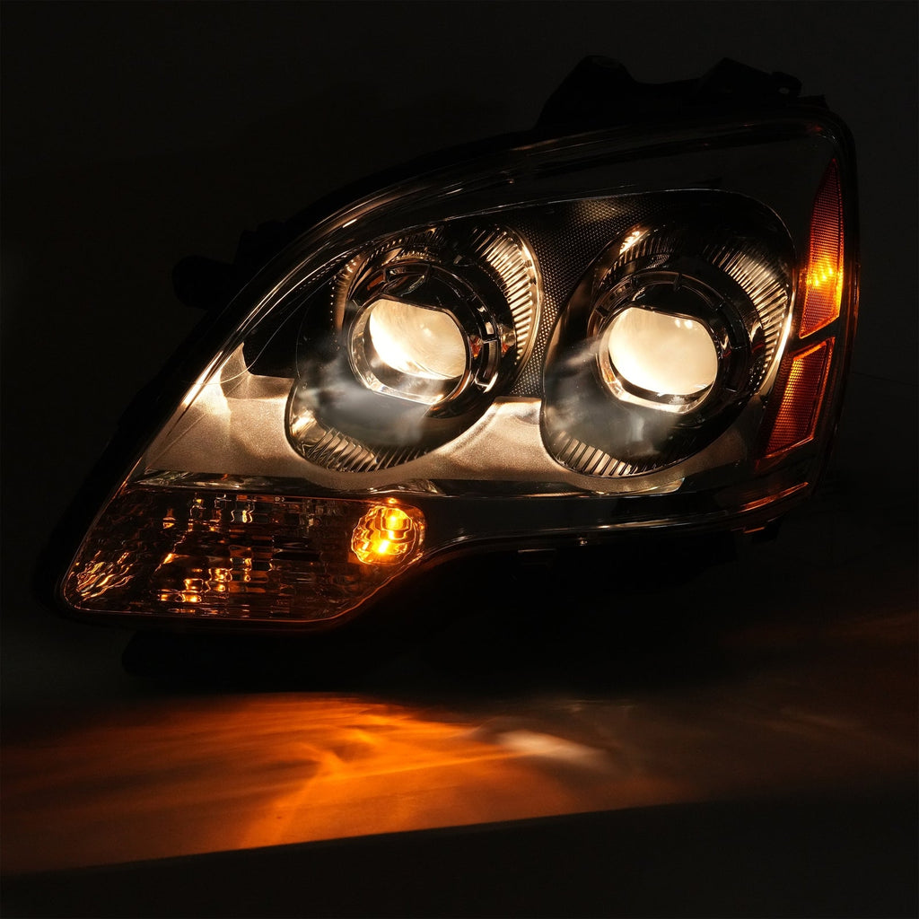 For GMC Acadia 2007-2012 Projector Headlights Headlamps W/bulbs Left+Right Clear