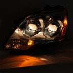 For GMC Acadia 2007-2012 Projector Headlights Headlamps W/bulbs Left+Right Clear