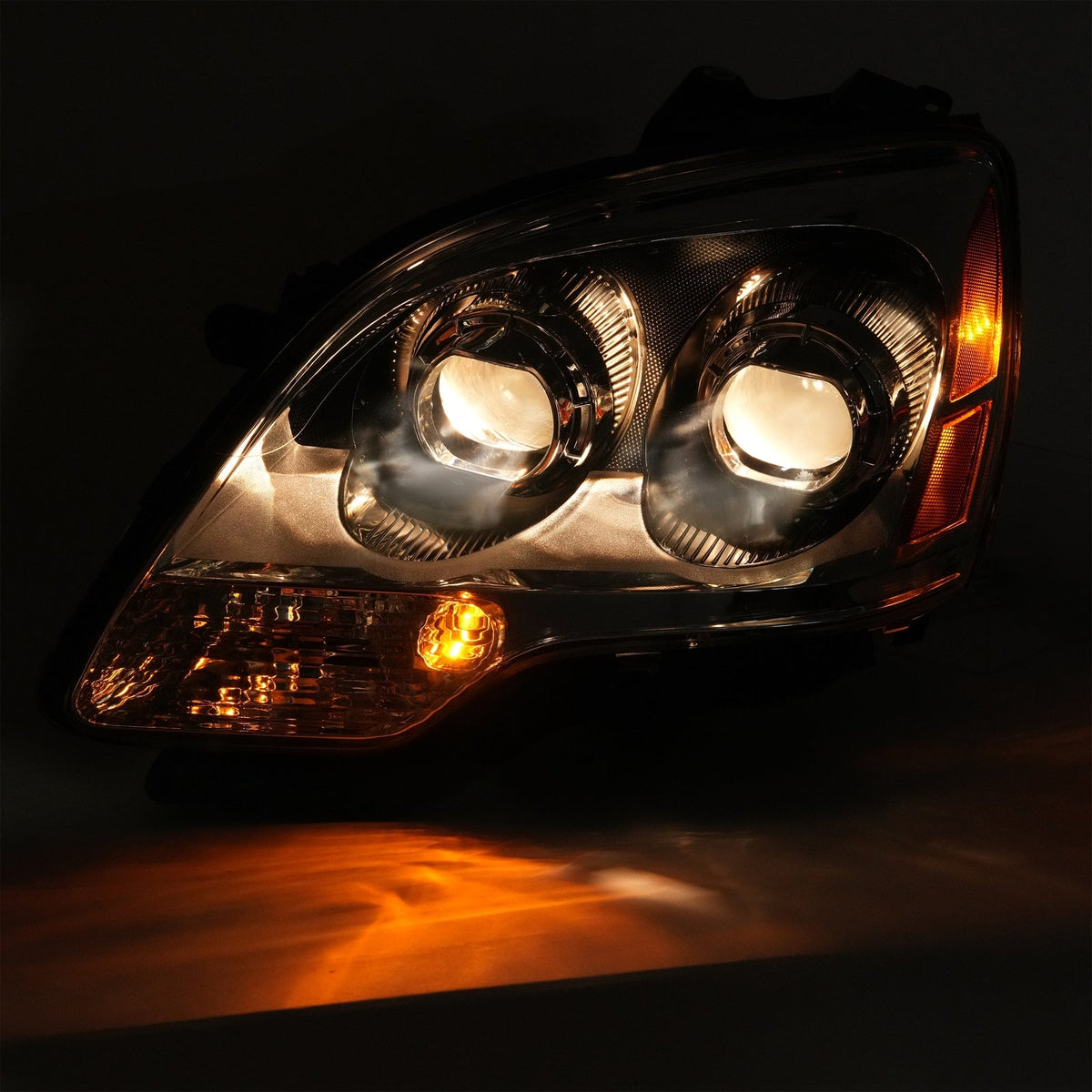 For GMC Acadia 2007-2012 Projector Headlights Headlamps W/bulbs Left+Right Clear