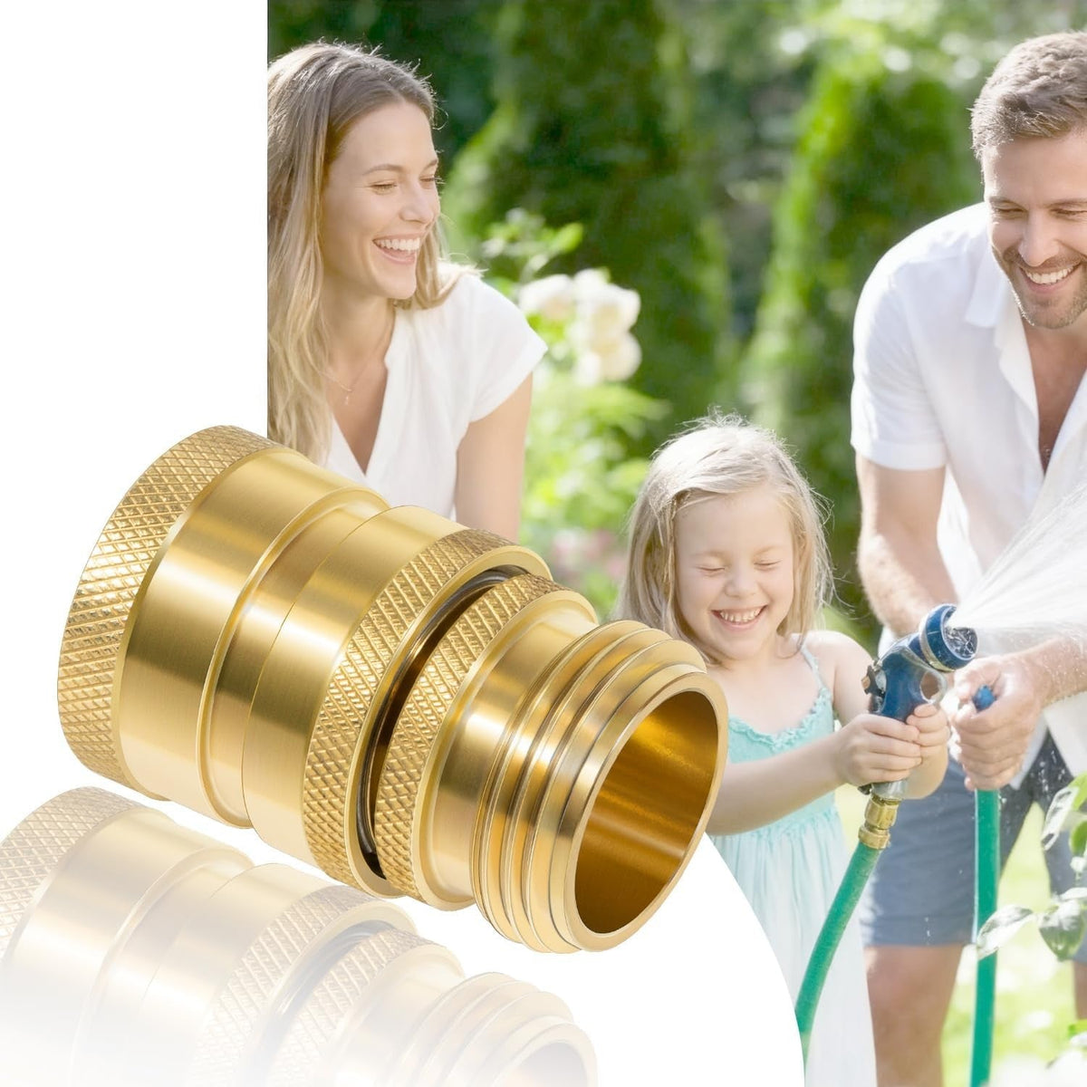 22729 Hose Quick Disconnect Set Heavy-Duty Brass, 3/4” GHT Male x Female