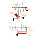 Paint Rack Rotating Parts Work Stand Painting Repair For AutoBody Door Bumper