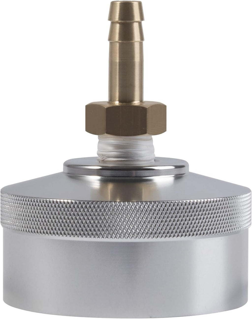 Extended Run Gas Cap Adapter w/ Brass Hose for Yamaha EF2000is EF1000is (Silver)