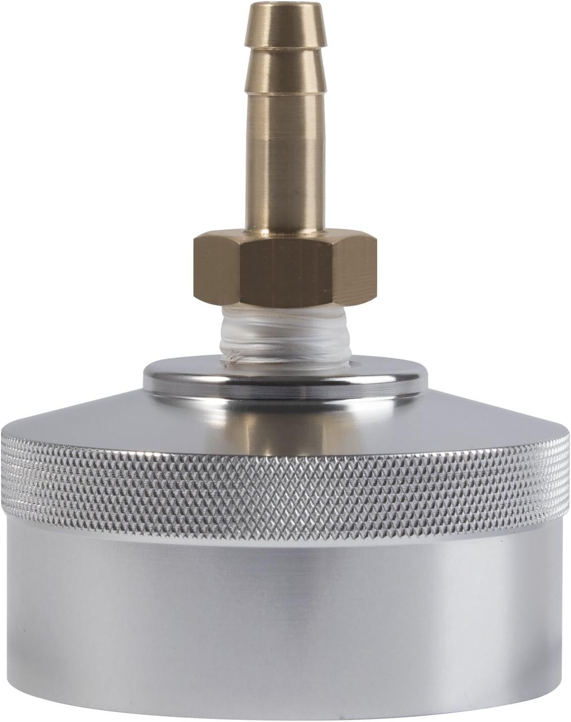Extended Run Gas Cap Adapter w/ Brass Hose for Yamaha EF2000is EF1000is (Silver)