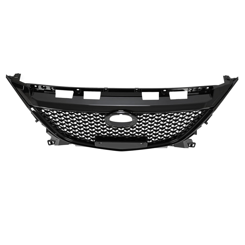 For Mazda 3 Axela 2014-2016 15 Honeycomb Upper Grille Bumper Assembly Set Black