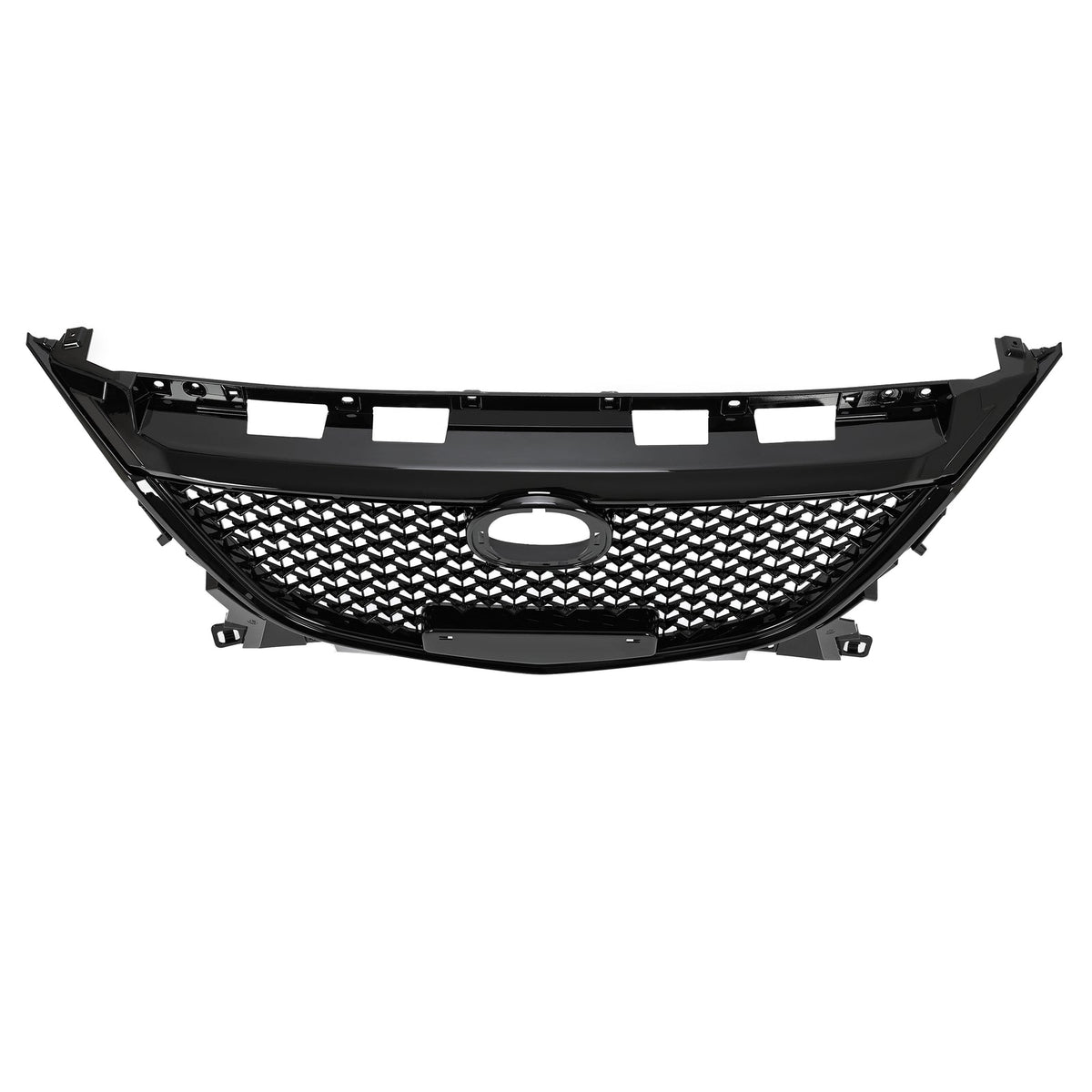 For Mazda 3 Axela 2014-2016 15 Honeycomb Upper Grille Bumper Assembly Set Black