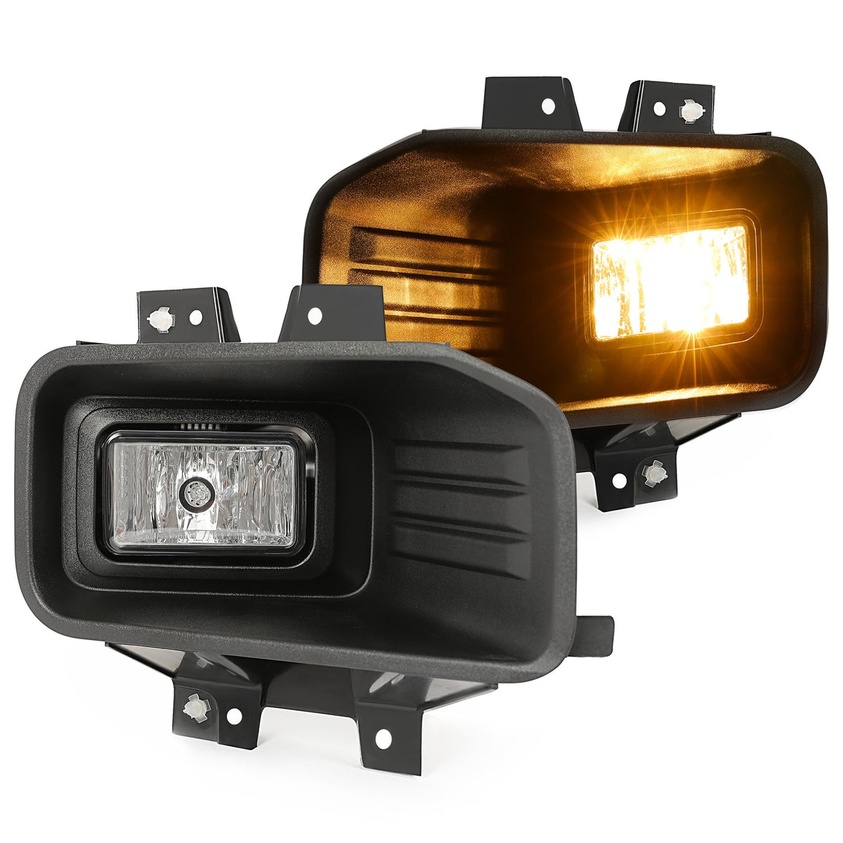 Clear Lens Halogen Fog Lights Lamps Set Pair For Ford F-150 F150 2018-2020