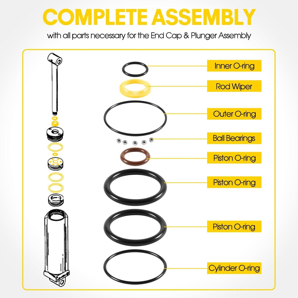 813432A3 Trim Tilt Cylinder Rebuild Seal Kit For 40-120HP Mercury Mariner Force