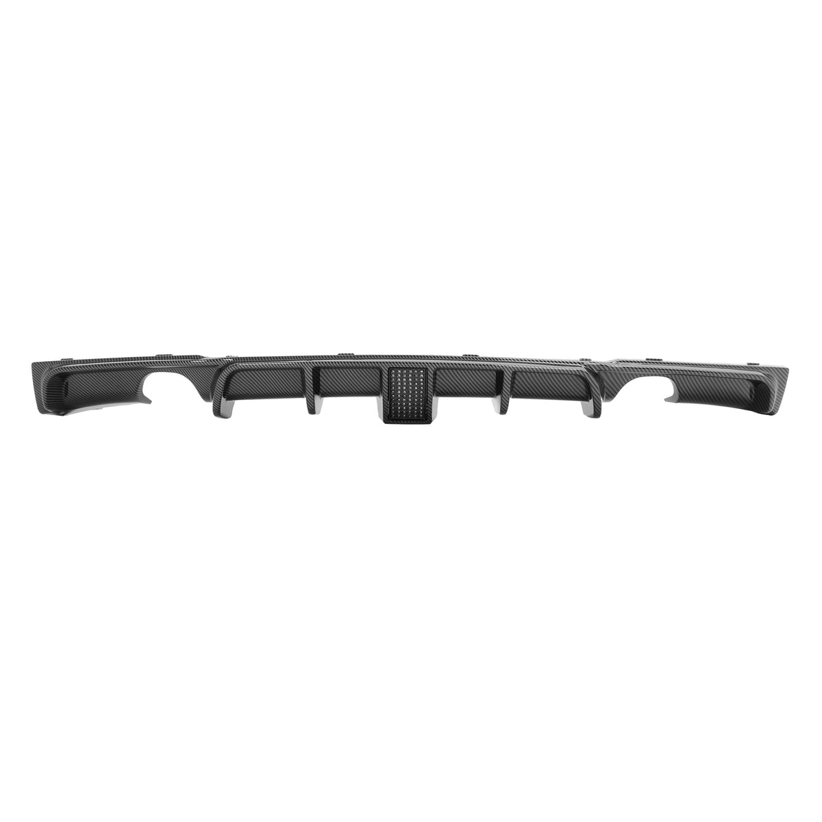 Rear Bumper Lip Diffuser W/LED Light Fits BMW F30 F31 M Sport 12-18 Carbon Style