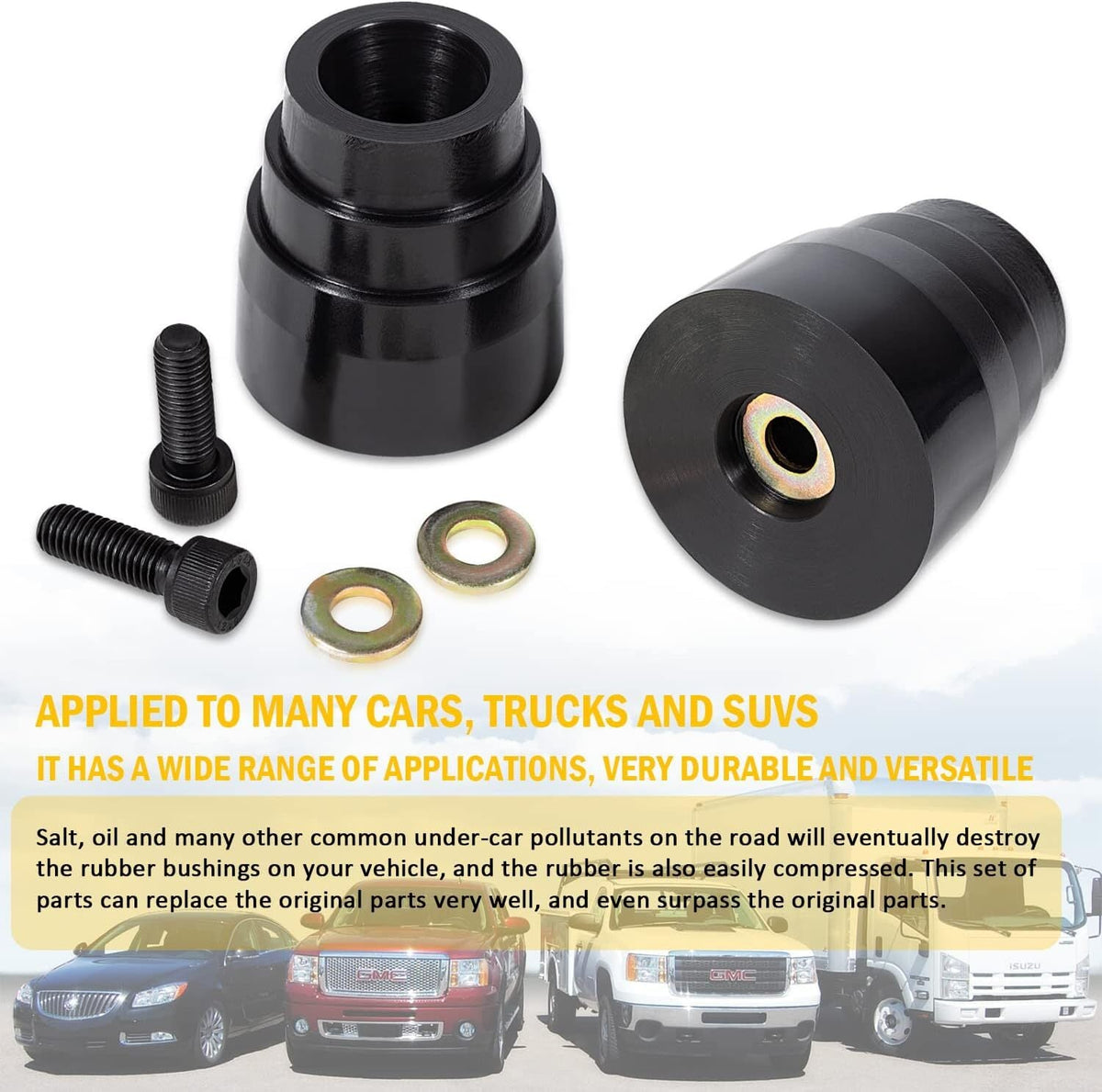 8.9104G Rear Bump Stop Set (One Pair) for Toyota 4runner 1996-2009 2WD/4WD