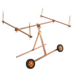 45" Adjustable Paint Stand Rotating Panel Repair Tool For Auto Parts Hood Door