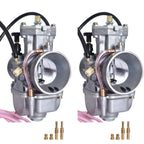 2pcs 34mm 34 Mil PWK Style Carburetor Carbs Assembly Kit For Yamaha Banshee