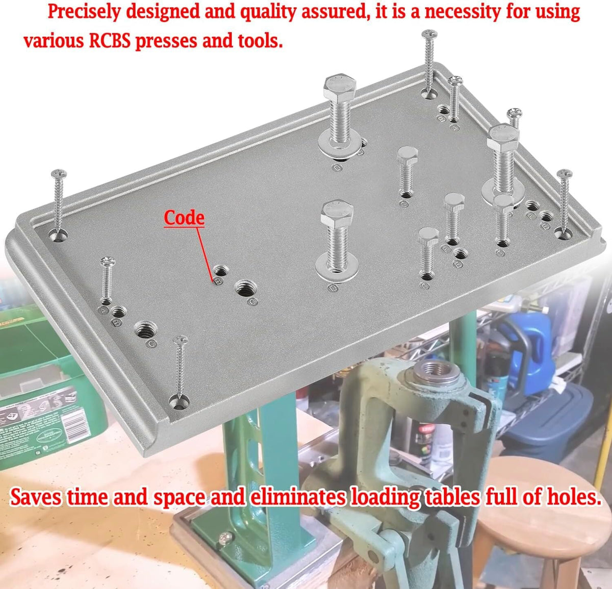 9206 Shell Holder Accessory Base Plate-3 9282 for RCBS Presses and Tools