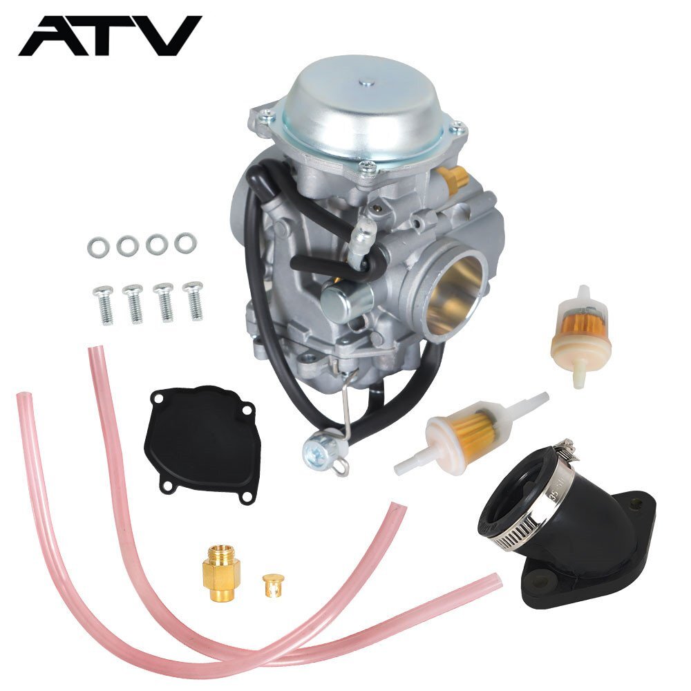 Carburetor & Intake Manifold Boot For Suzuki Quadrunner 250 LTF250F 4x4 1999