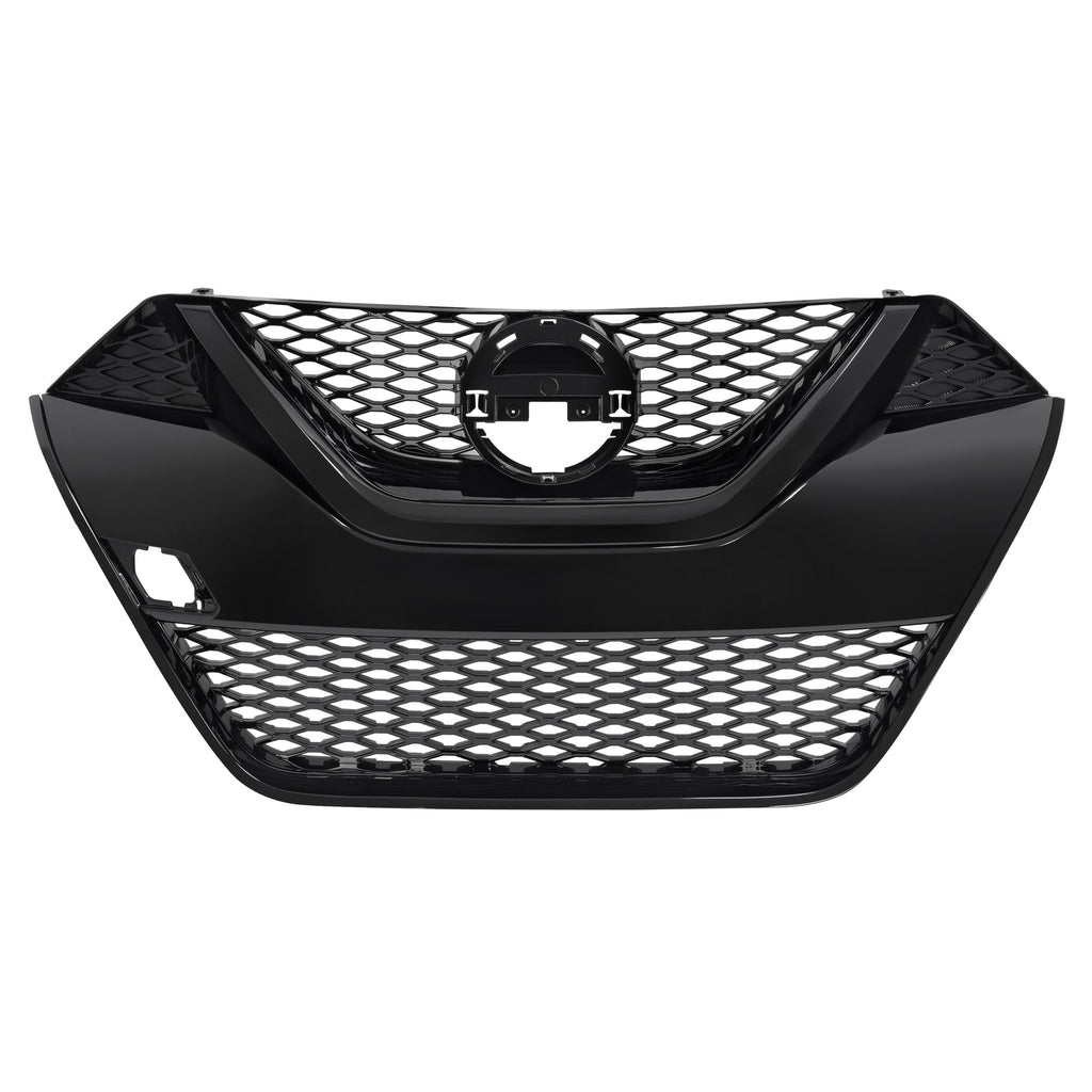 For Nissan Maxima 2016-2018 2017 Front Upper Grille Full Gloss Black Grill