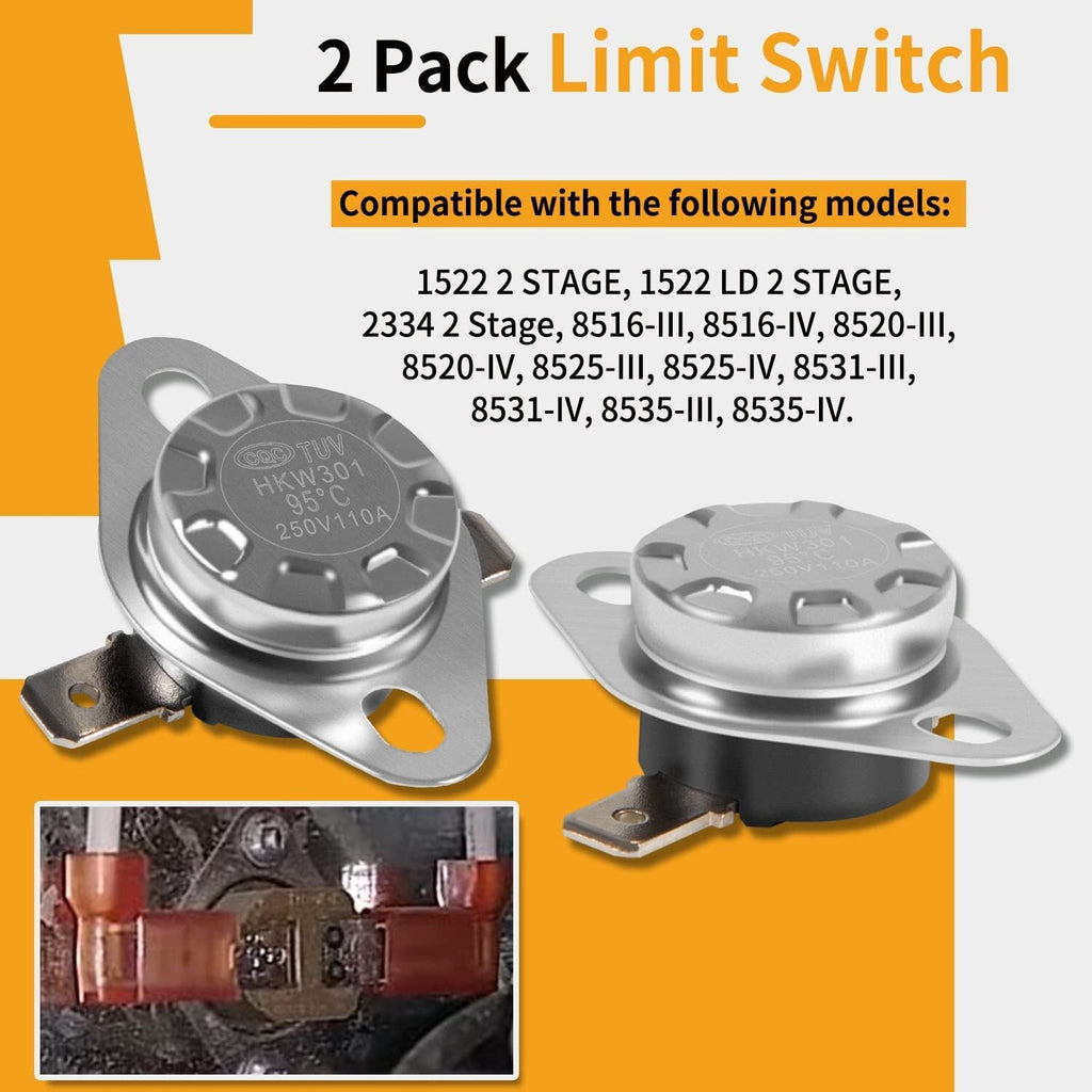37022 Limit Switch for Atwood RV Furnace 85-III, 85-IV, 1522, 2334, 8516, 8520