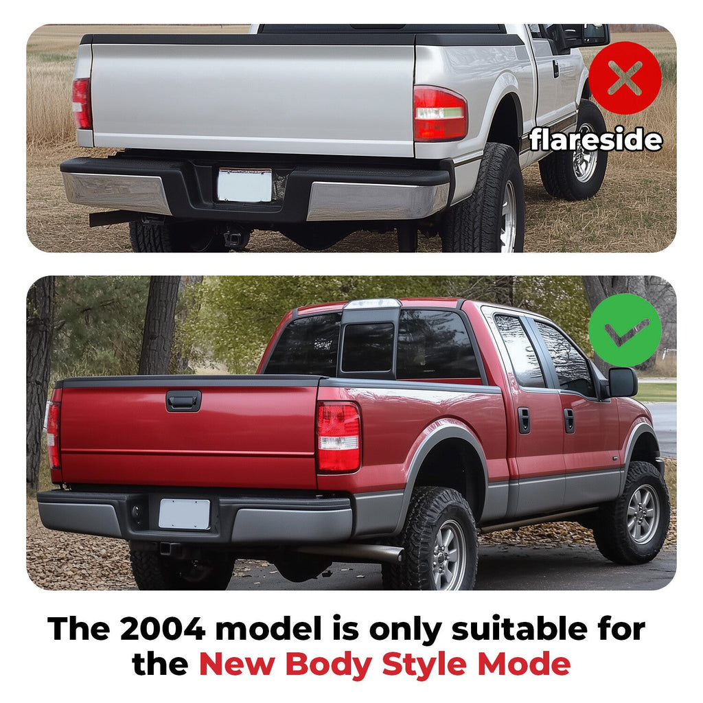 New Red Lens Tail Light Set For Ford F-150 2004-2008 Driver and Passenger Side