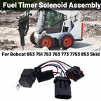 6669415 Fuel Timer Solenoid Bobcat Skid Steer Loader Excavator Compatible
