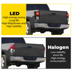 For Toyota Tundra 2007-2013 Full LED Tail Lights Lamps Left+Right Pair Set Black