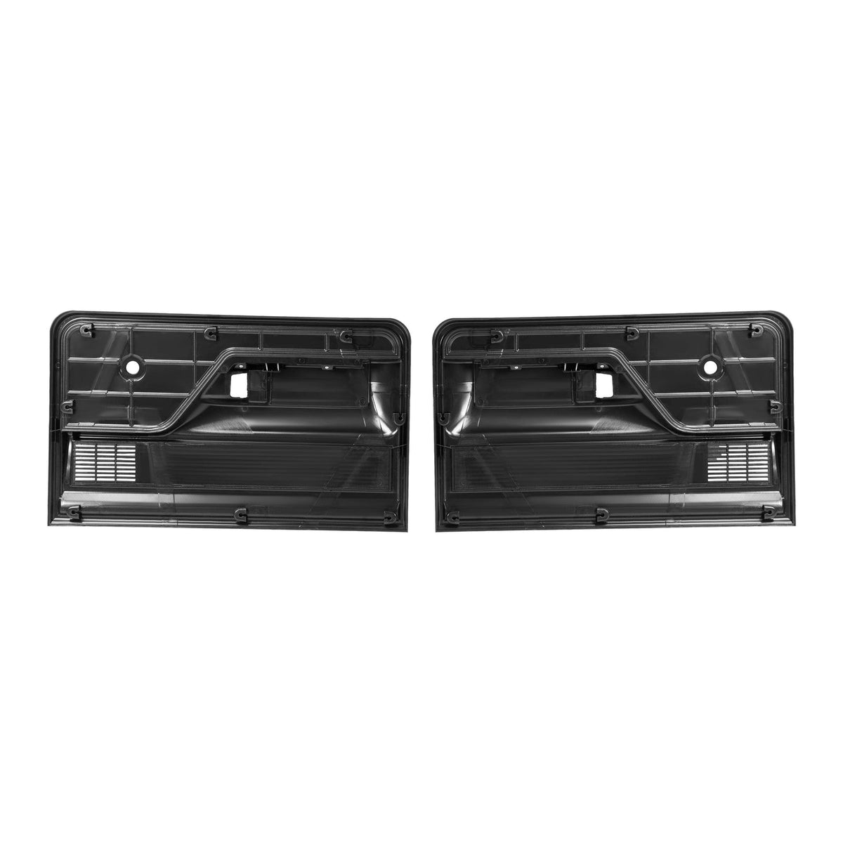 Pair Inner Door Panel Kit Black  For Ford F-Series Bronco Truck 1973-1979