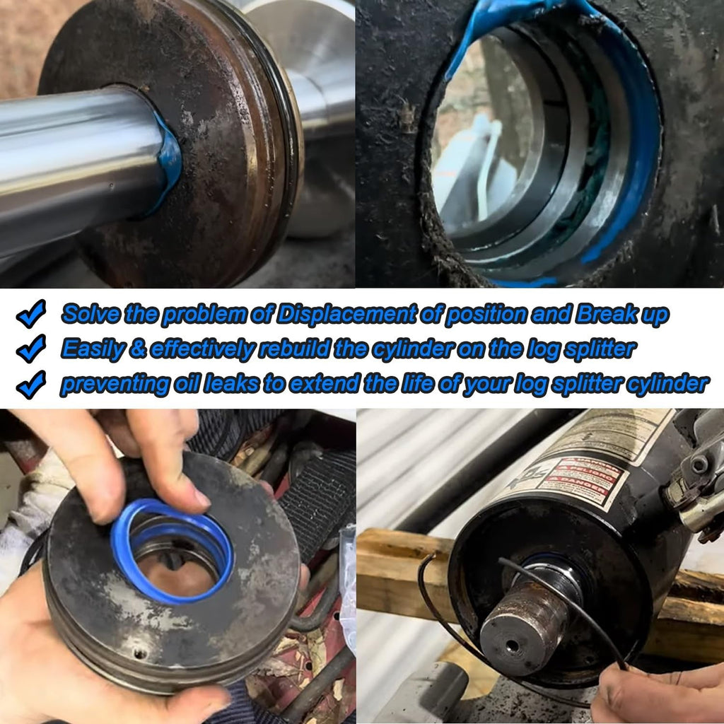 4.0" Bore x 1.75" Rod Cylinder Hydraulic Log Splitter Cylinder Rebuild Seal Kit