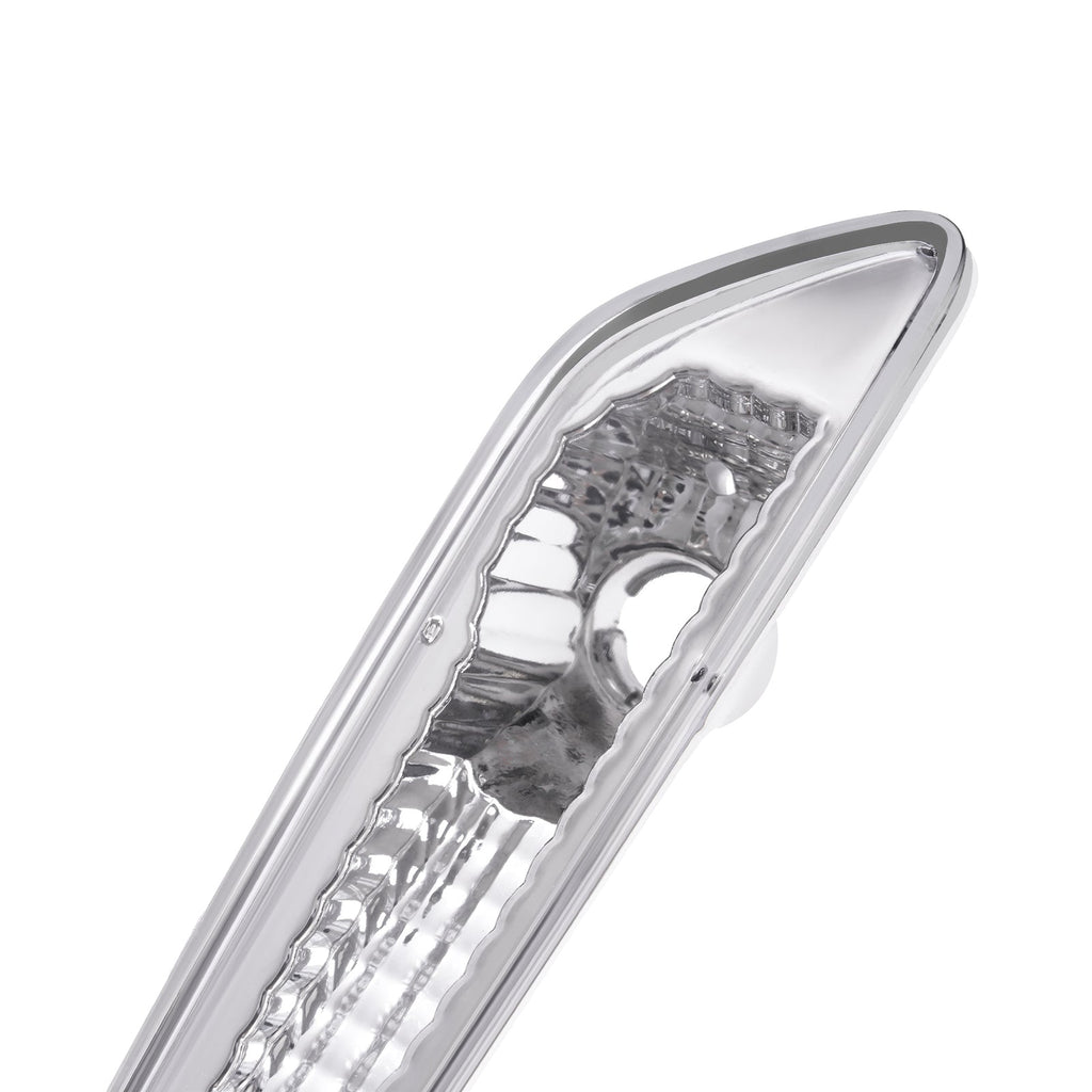 Pair Clear Bumper Side Marker Lights For Mercedes Benz R230 SL Class 2003-2006