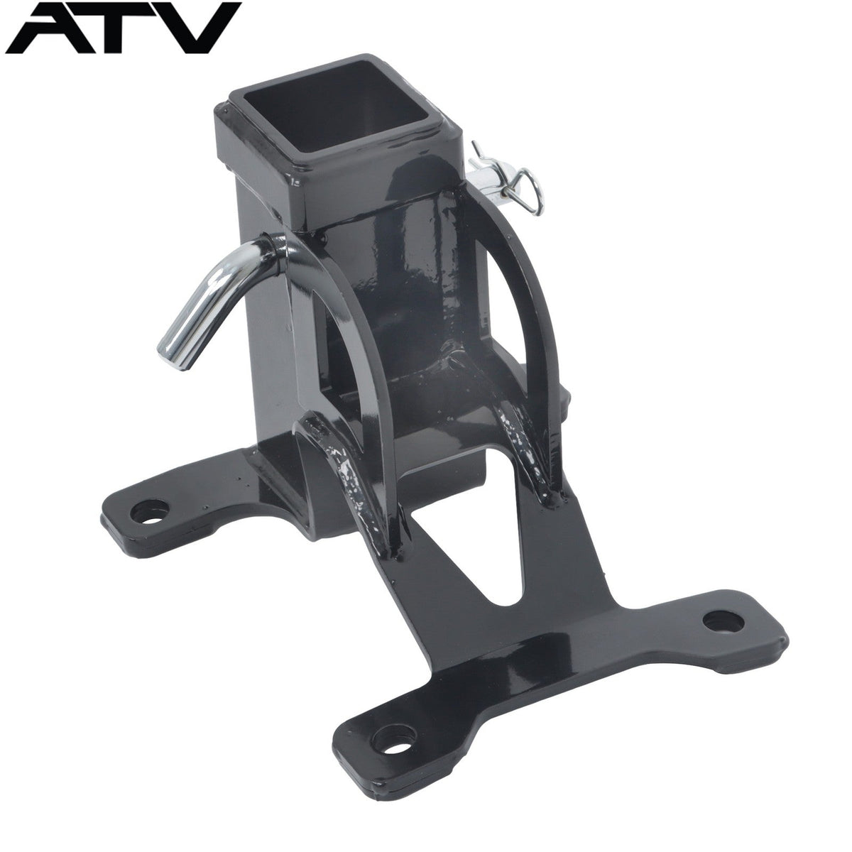 Black UTV 2'' Rear Receiver Tow Hitch For Polaris RZR PRO XP 4 years 2020+ Steel