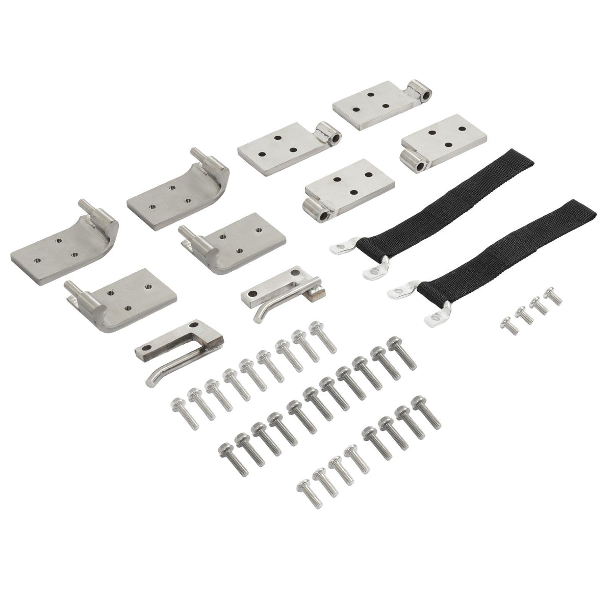 Door Hinges Fit 1966-1977 Early Ford Bronco Silvery 304 Stainless Steel LH&RH
