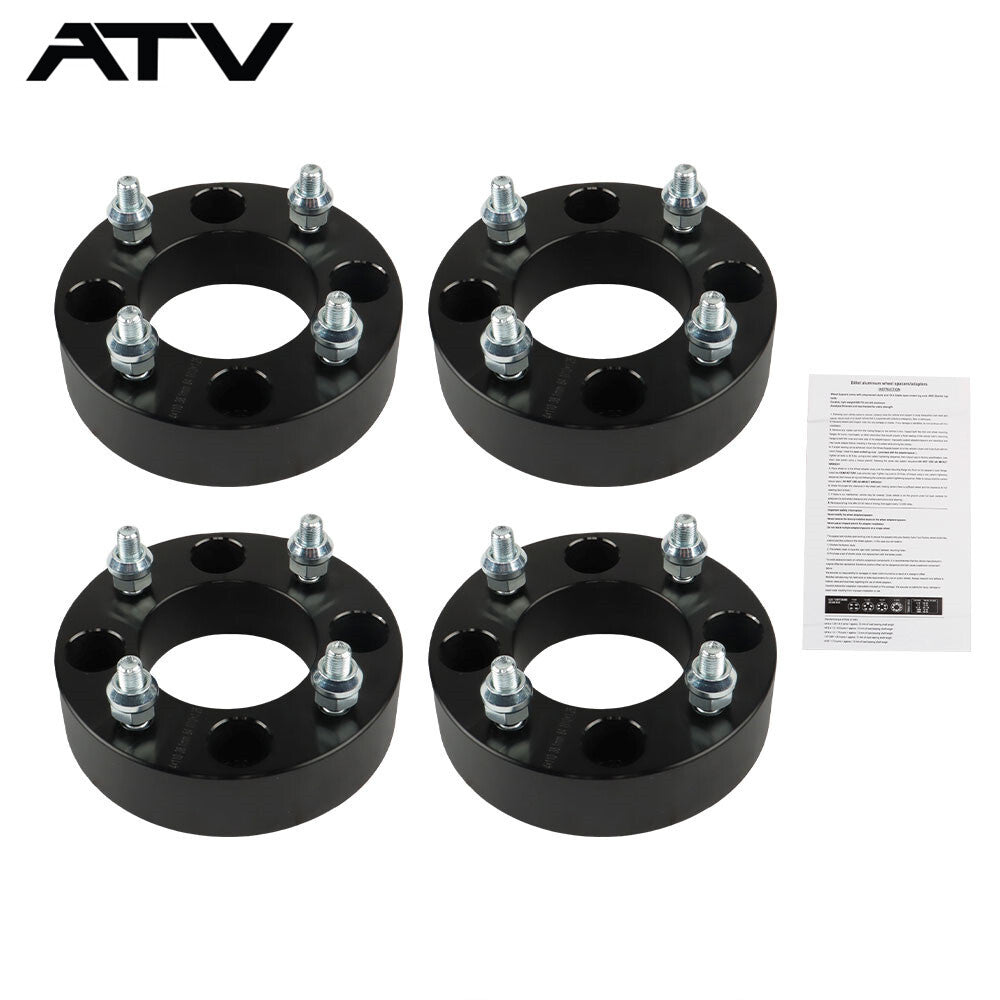 4pcs 1.5" 4×110 ATV Wheel Spacers 10×1.25 For Honda Yamaha For Kawasaki 4/110