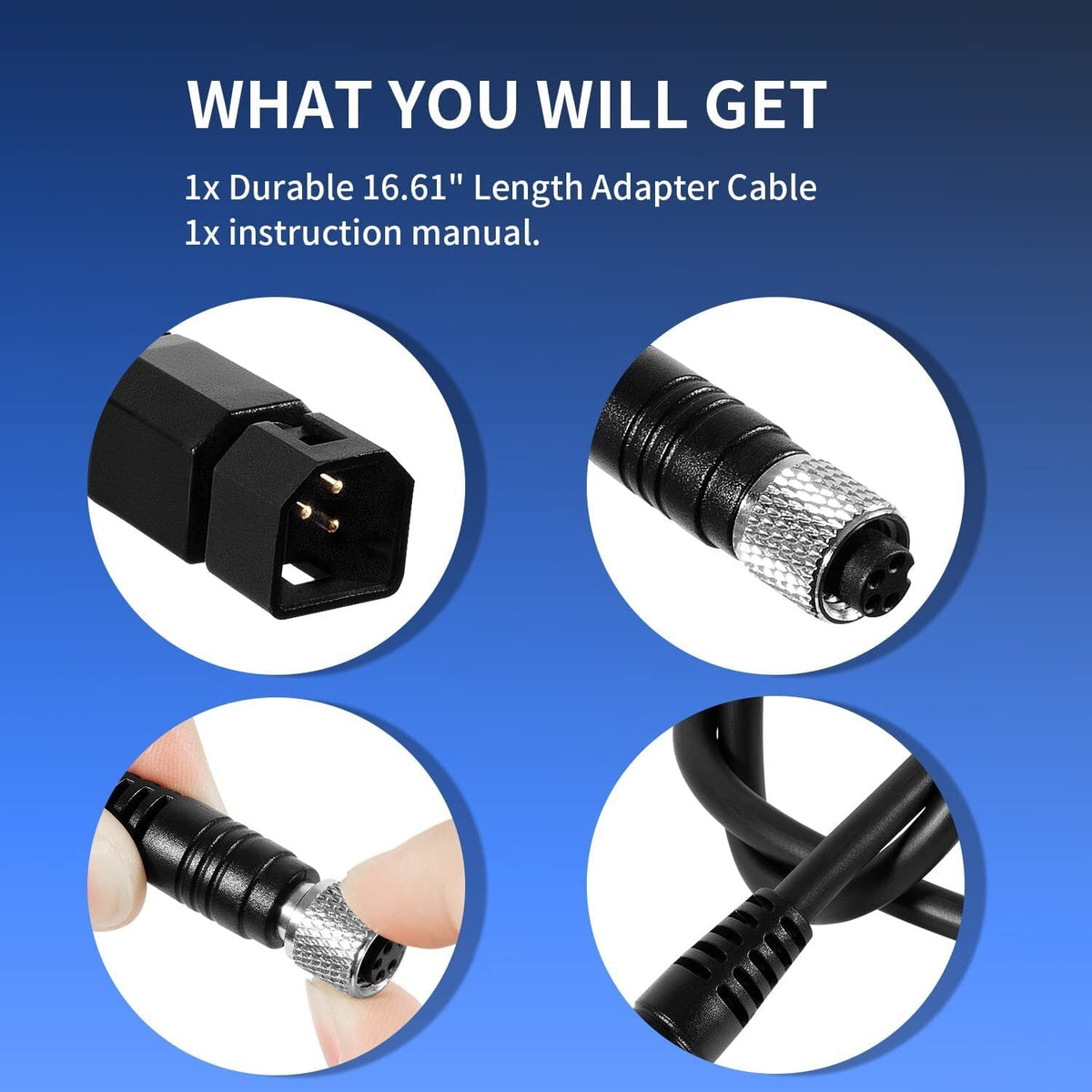 1852068 7-Pin Adapter Cable for Humminbird Fish Finder, Minn Kota US2 Transducer