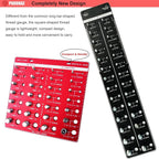34 Standard and Metric Nut and Bolt Thread Checker Bolt and Nut Identifier Gauge