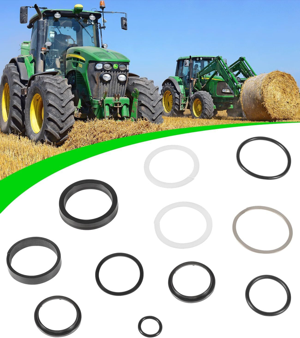AE50113 Hydraulic Gate Cylinder Seal Kit for John Deere Cylinder AE40897 AE40898