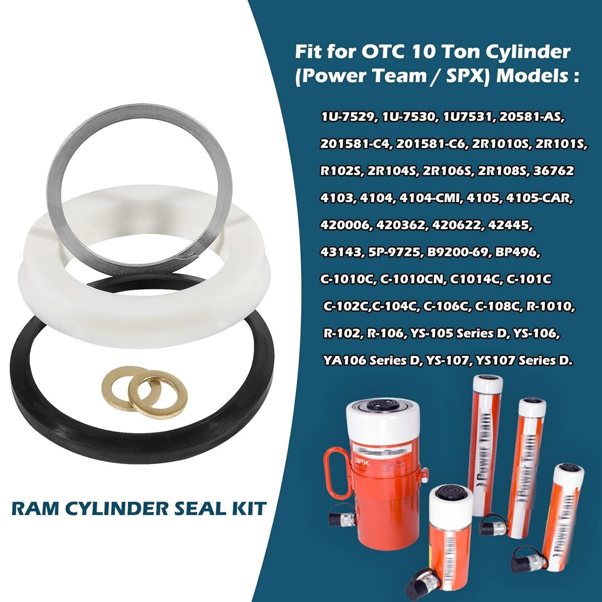 Ram/Cylinder Seal Kit Replacement For OTC 10 Ton Cylinder Replace 4105 420576