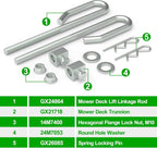 2 Deck Lift Bolt Nut Trunnion fits John Deere D100 D105 D110 D120 D125 D130 D140